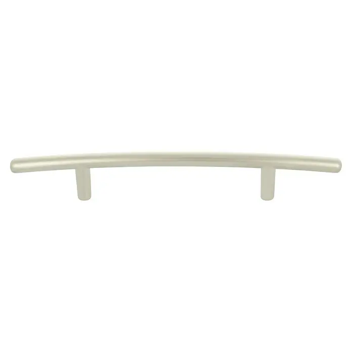 Möbelgriff - Vernickelt, Lochabstand: 96 mm, B x L: 30 x 100 mm - Gebogener Möbelgriff aus Metall, ideal für Schubladen und Schränke, mit elegantem und modernem Design.