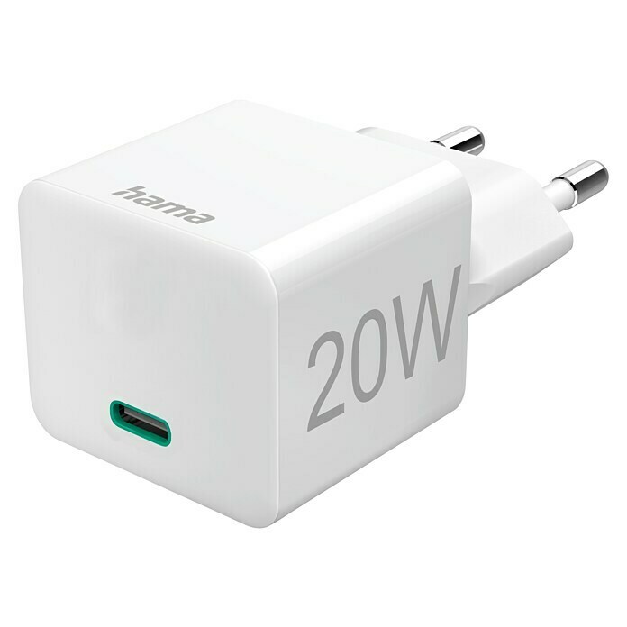 Hama Schnellladegerät USB-C, PD / Qualcomm® (Weiß, 20 W) | BAUHAUS