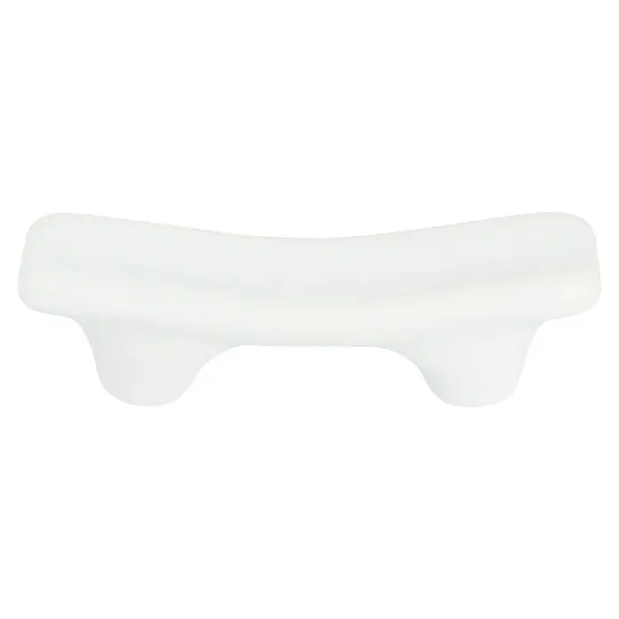 Häfele Möbelgriff - Typ Möbelgriff: Sonstige, L x B x H: 29,5 x 65 x 33,5 mm, Porzellan, Sonstige - Nahaufnahme eines weißen, bogenförmigen Massagegeräts, das für die Muskelentspannung und Schmerzlinderung konzipiert ist.