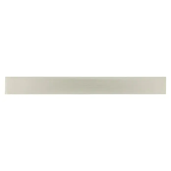 Möbelgriff - Vernickelt, Lochabstand: 128 mm, B x L: 24 x 143 mm - Silbernes Metallschild, ideal für Gravuren oder Beschriftungen, perfekt für Auszeichnungen oder personalisierte Geschenke.