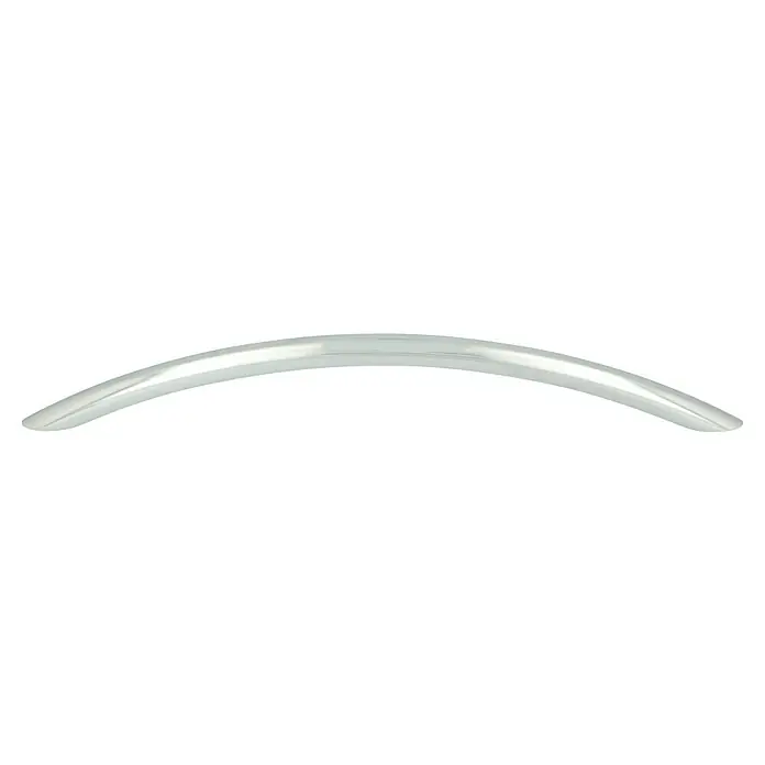 Häfele Tirador para muebles - Tipo de tirador del mueble: Estribo, Acero, Cromado, Ø x L: 10 x 221 mm - Manija de mueble curvada de color plateado diseñada para una fácil instalación en armarios o cajones para una fácil apertura y cierre.
