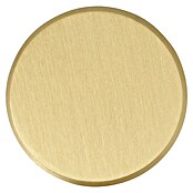 Pomo para muebles (Ø x Al: 20 x 25 mm, Zinc fundido, Mate, Colores dorados)