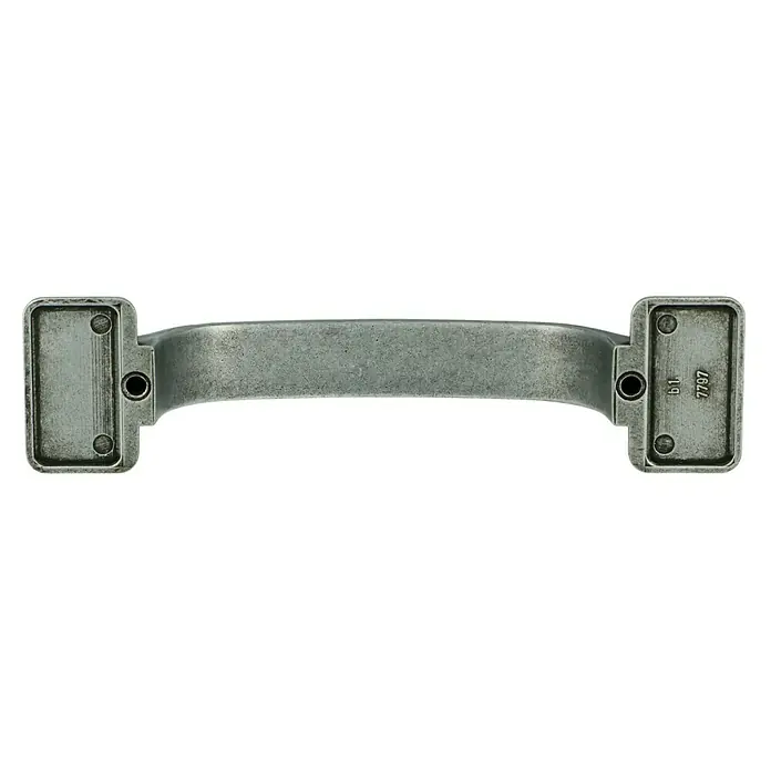 Häfele Tirador para muebles - An x L: 50 x 100 mm - Tirador de cajón elegante en color plata con un toque rústico, ideal para añadir carácter a los muebles. Práctico y con estilo.