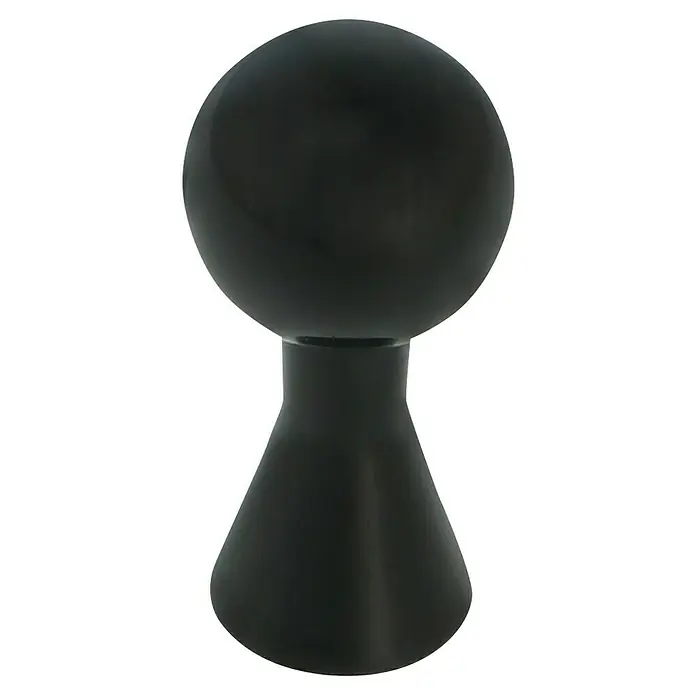 Häfele Pomo para muebles - Tipo de tirador del mueble: Botón - Elegante lámpara negra con pantalla esférica y base cónica, que ofrece un diseño moderno y minimalista adecuado para cualquier estancia.