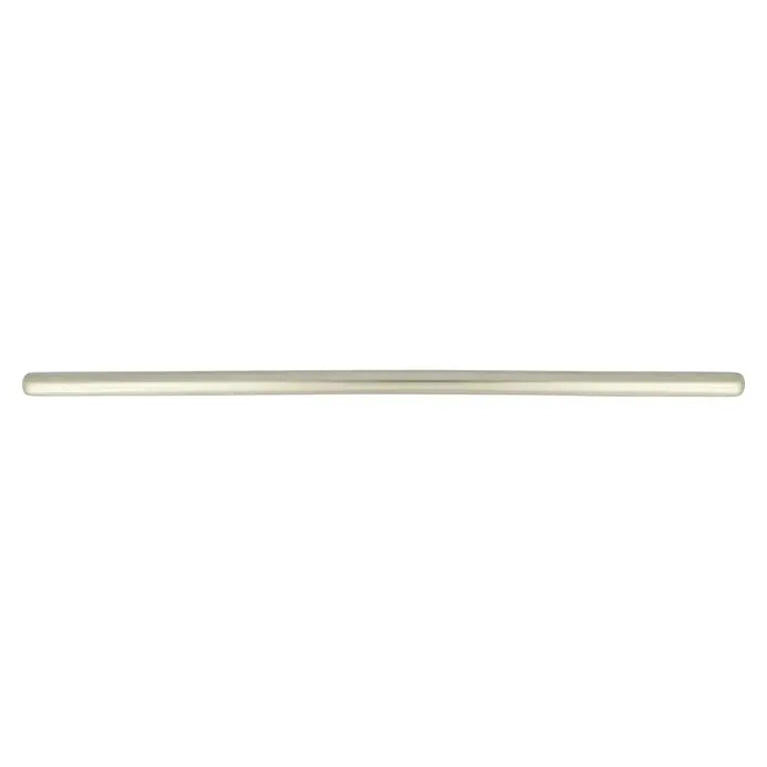 Häfele Tirador para muebles - Niquelado, Distancia entre orificios: 128 mm, An x L: 30 x 130 mm - Palo largo, cilíndrico y color crema. La superficie es lisa y refleja ligeramente la luz, lo que le da un aspecto limpio y moderno.