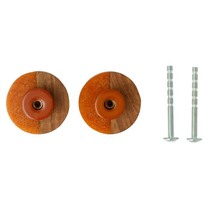 Möbelknopf-Set (2 Stk., Ø x H: 38 x 21 mm, Holz) | BAUHAUS