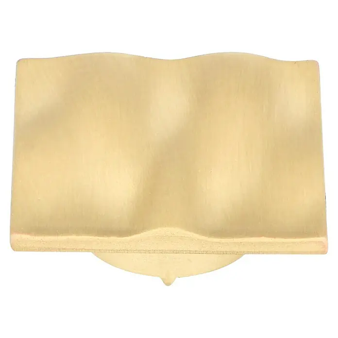 Möbelknopf-Set - 2 Stk., Typ Möbelgriff: Knopf, Ø x H: 40 x 16 mm, Sonstige, Vergoldet, Gold - Nahaufnahme einer Notenständeransicht mit einer sanften, wellenförmigen Struktur und einer cremefarbenen Oberfläche, die einen warmen und einladenden Ton bietet.