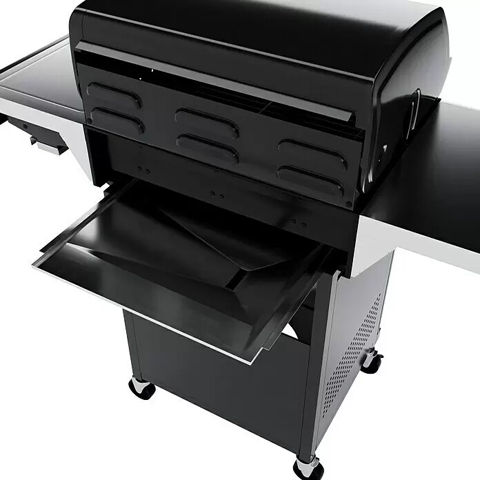 Grillstar Gasgrill Powerburner 350-1 - Grillfläche (B x T): 57 x 41 cm, 8,79 kW, Anzahl Brenner: 3 - Rückansicht
