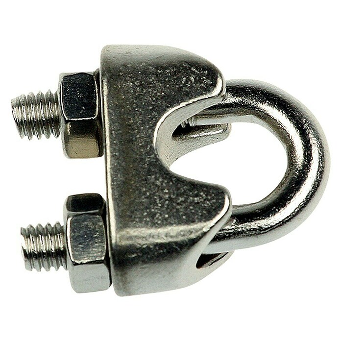 30 Stück Seilklemmen 6 Mm Aus Edelstahl 304 – U-Bolzen M6, Höhe 32 Mm – Für Stahlseile, Drahtseile – Korrosionsbeständig, Mit Kontermuttern