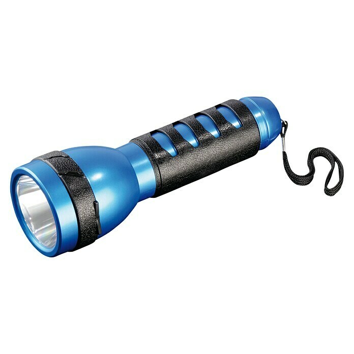 Hama LED-Taschenlampe Set FL-130 (Batteriebetrieben, BAUHAUS Blau) 