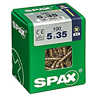 Spax Universalschraube (5 x 35 mm, Vollgewinde, 100 Stk.)