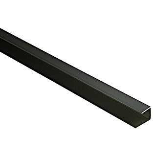 Kovalex U-Profil (Aluminium, Geeignet für: WPC-Terrassendielen, Anthrazit, L x S: 2.500 x 28 mm)