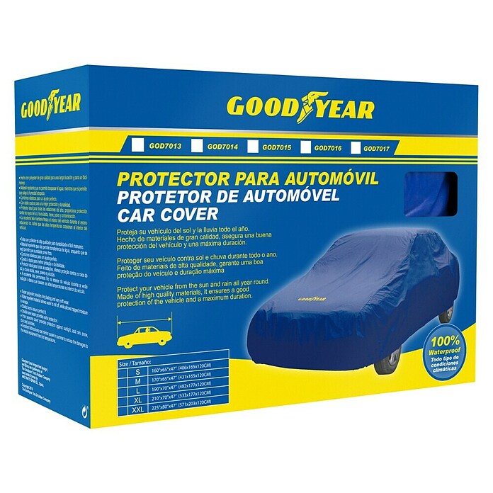 Goodyear Funda para coche (482 x 178 x 119 cm, Azul) | BAUHAUS