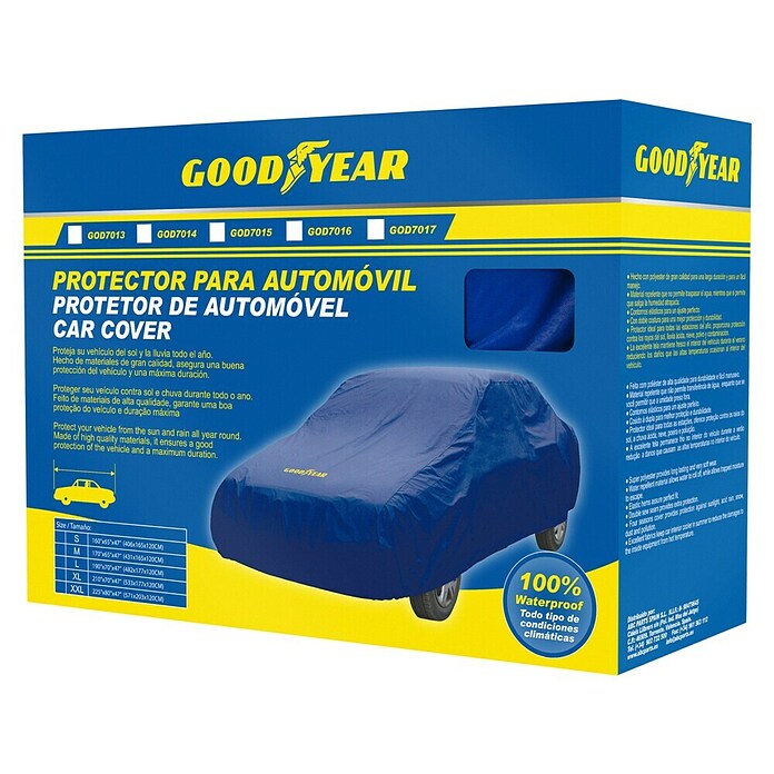 Goodyear Funda para coche (432 x 165 x 119 cm, Azul) | BAUHAUS