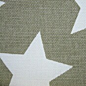 Elbersdrucke Kissen (Stars Allover, Braun/Weiß, 45 x 45 cm, 100 % Baumwolle)