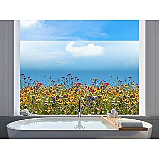 Vénilia Fensterfolie Vitrostatic Color (150 x 67,5 cm, Spring Flowers, Selbstklebend)