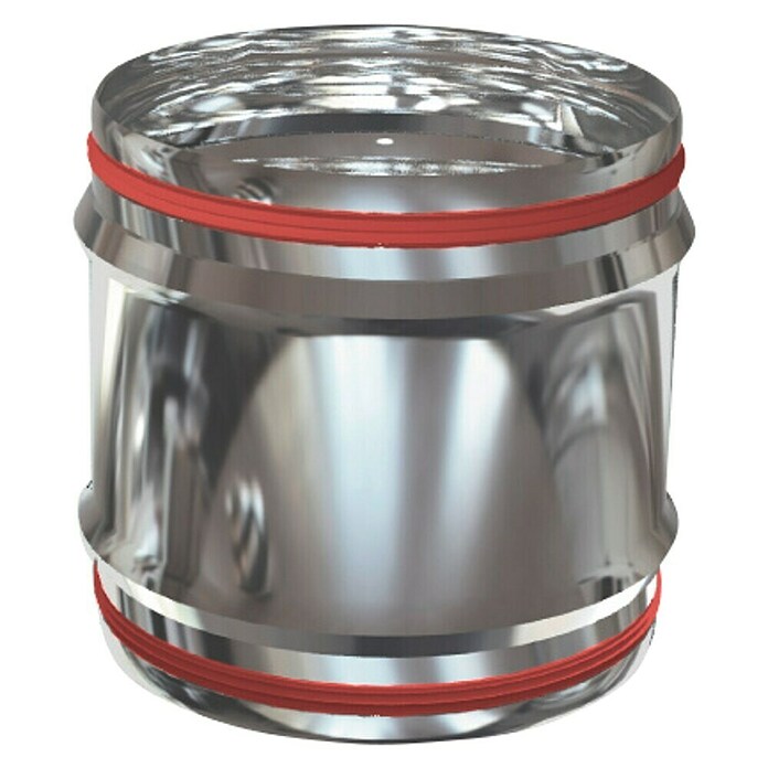 Practic Manguito de unión para tubos pared simple M-M (Diámetro: 175 mm, Inox) | BAUHAUS