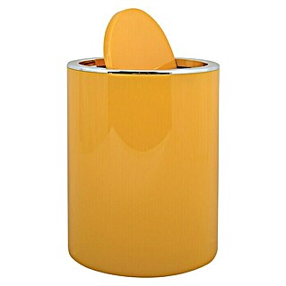 MSV Cubo de basura de baño Kamaka (6 l, Plástico, Amarillo azafrán)
