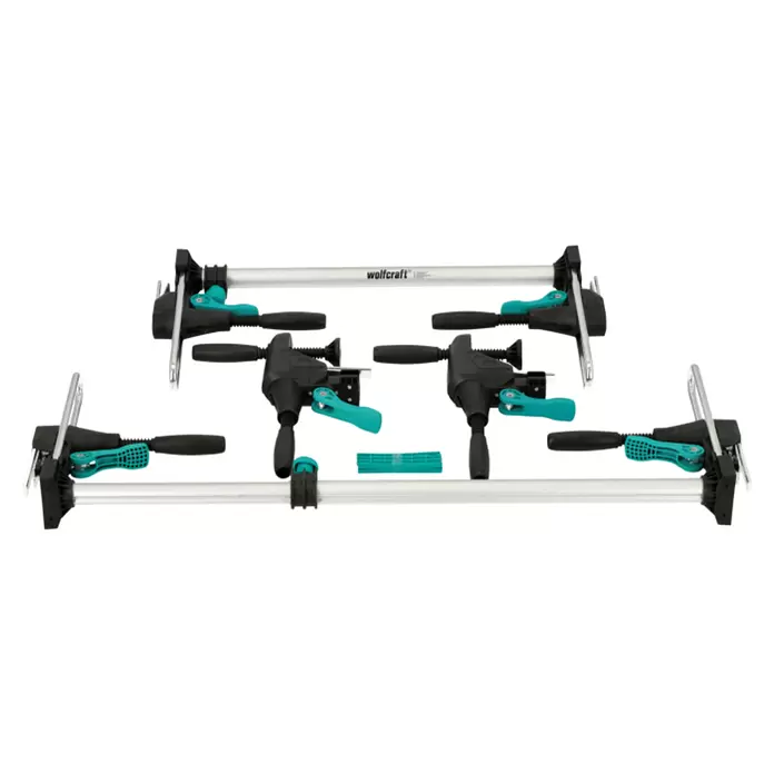 Wolfcraft Türfuttermontage-Set Pro - Passend für: Türen mit 610 - 985 mm Breite