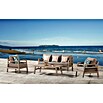 Sunfun Conjunto de muebles Bali (4 piezas, Camel/Taupe)