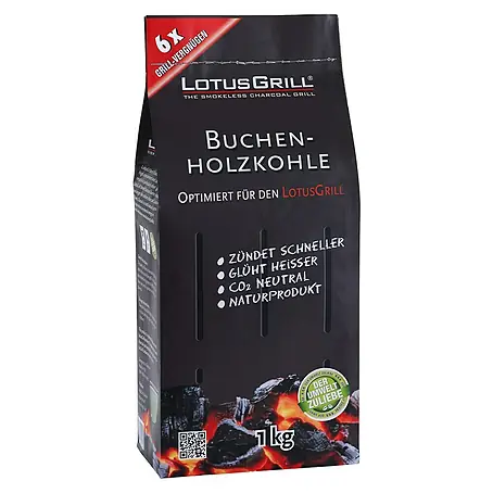 LotusGrill  Carbón de leña de haya