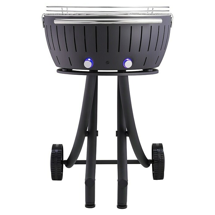 LotusGrill Raucharmer Holzkohlegrill XXL (Anthrazit, Hauptgrillfläche: Ø 57,6 cm, Ausstattung: Gestell)