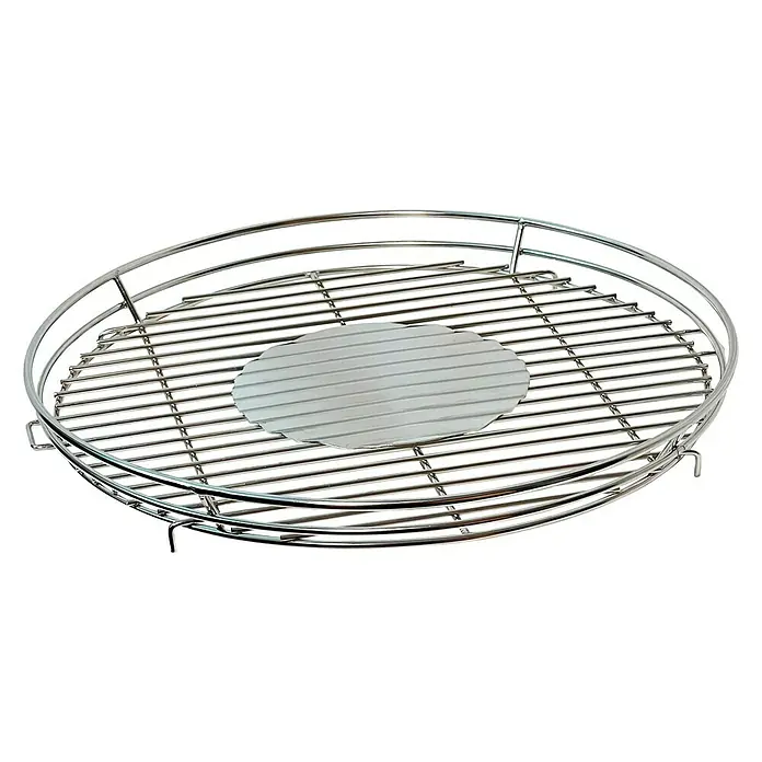 LotusGrill Ersatz-Grillrost - Edelstahl, Passend für: Lotusgrill Holzkohlegrill Classic - Runder Grillrost aus Edelstahl mit Grillplatte in der Mitte, ideal für Grillabende. Robuste Konstruktion für langanhaltende Nutzung.
