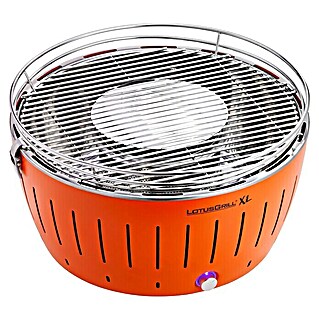 LotusGrill Holzkohlegrill XL (Durchmesser Grillfläche: 43 cm, Mandarinenorange)