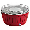 LotusGrill Raucharmer Holzkohlegrill (Rot, Hauptgrillfläche: Ø 43 cm)