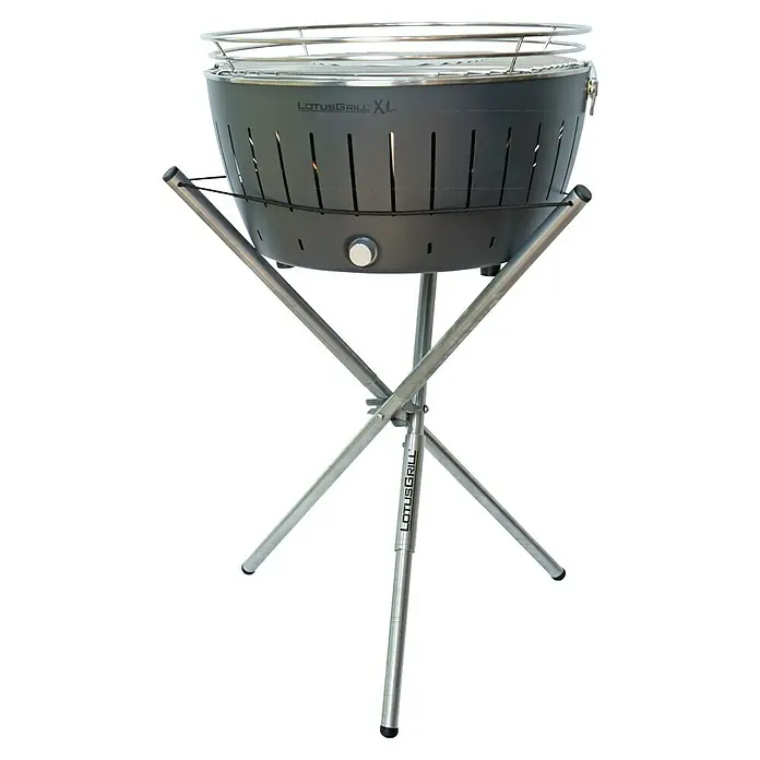 LotusGrill Grillständer Universal - Edelstahl, Passend für: Lotusgrill Raucharmer Holzkohlegrill S - XL - LotusGrill XL Holzkohlegrill: Rauchfreies Grillen mit innovativem Design und einfacher Bedienung für ein perfektes Grillerlebnis.