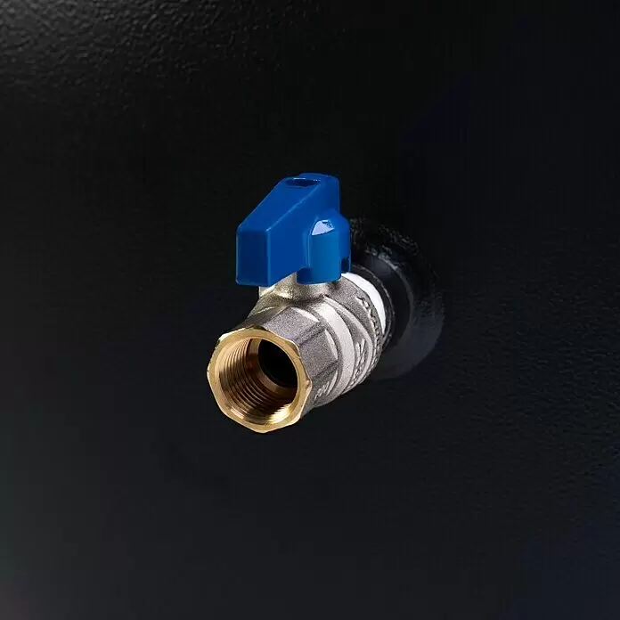 Herkules Kompressor Pro-Line N 59/270 CT5,5 - 4.000 W, Max. Druck: 10 bar, 270 l - Messing-Kugelhahn mit blauem Griff für Sanitärinstallationen.