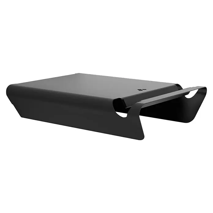 Rei Fahrradhalterung - L x B x H: 365 x 280 x 85 mm - Elegantes, schwarzes Monitorpodest. Das Podest bietet eine ergonomische Lösung zur Verbesserung der Bildschirmhöhe und zur besseren Haltung.