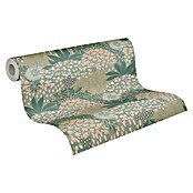 A.S. Création Vliestapete Blüten (Grün-Rosé, Floral, 10,05 x 0,53 m) | BAUHAUS