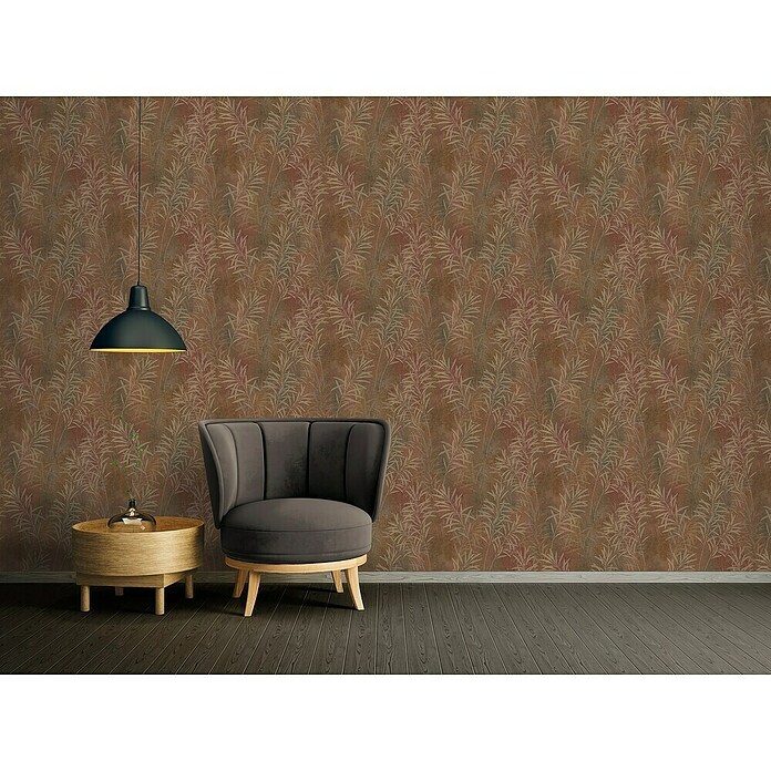 A.S. Création Vliestapete Farn (Braun-Gold, Floral, 10,05 x 0,53 m) | BAUHAUS