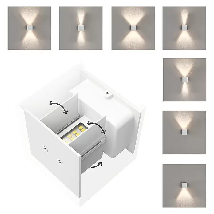 Hama LED-Wandleuchte - 4 W, Weiß - Informationsansicht