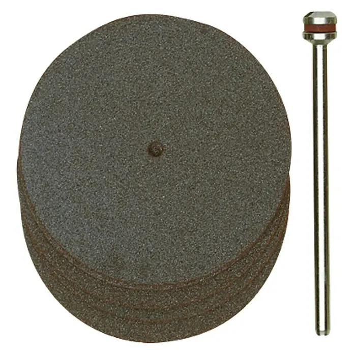 Proxxon Disco de corte N.º 28820 - Diámetro: 38 mm, 5 ud. - Juego de discos de corte abrasivos: Múltiples discos de corte y rectificado con mandril para uso con herramientas.