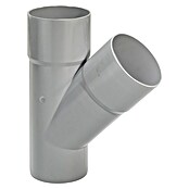FunkeGruppe Fallrohrabzweig (Nennweite: 100/75 mm, Winkel: 45°, Kunststoff, Grau)