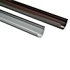 FunkeGruppe Dachrinne Vario (Nennweite: 70 mm, Länge: 100 cm, Kunststoff, Braun)