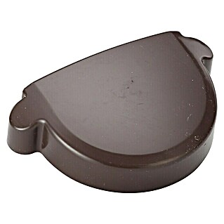 FunkeGruppe Rinnenendstück (Nennweite: 125 mm, Kunststoff, Braun)