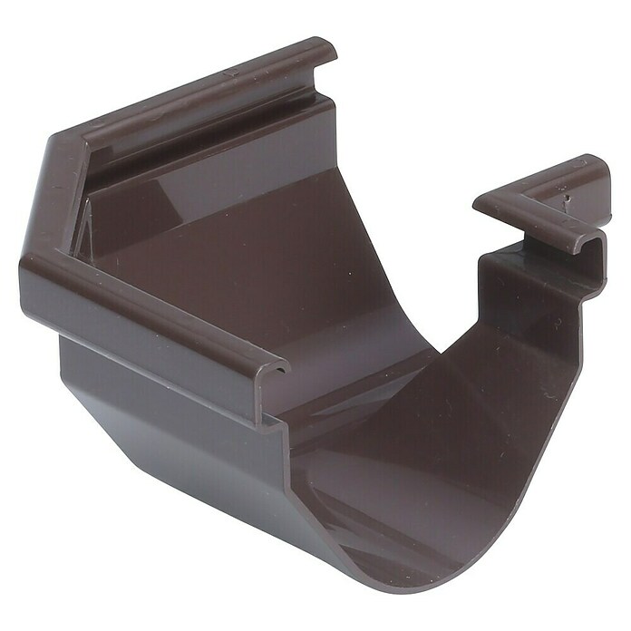FunkeGruppe Rinnenwinkel Vario (Nennweite: 70 mm, Außenecke, Kunststoff, Braun)