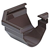 FunkeGruppe Rinnenwinkel Vario (Nennweite: 70 mm, Außenecke, Kunststoff, Braun)