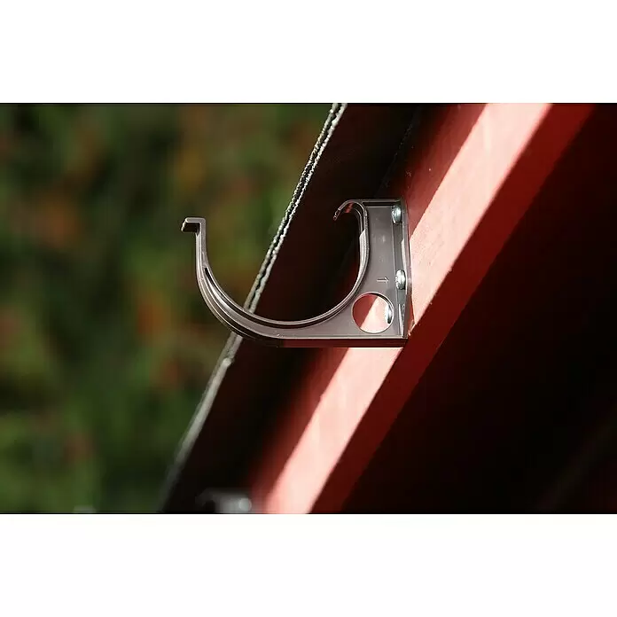 FunkeGruppe Dachrinnenhalter - Nennweite: 125 mm, Kunststoff, Grau - Detailaufnahme