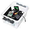 SmartStore Aufbewahrungsbox Classic (L x B x H: 50 x 39 x 26 cm, Kunststoff, Transparent)