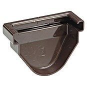 FunkeGruppe Rinnenendstück (Nennweite: 70 mm, Kunststoff, Braun)