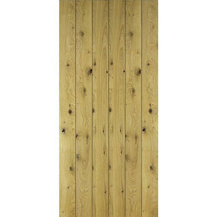 Radex Holzschiebetür Modern Rustic (95 x 210 cm, Kiefer, Farbe: Eiche Rustic, Motiv: K) | BAUHAUS