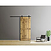 Radex Holzschiebetür Modern Rustic (95 x 210 cm, Kiefer, Farbe: Fichte Alt, Motiv: E) | BAUHAUS