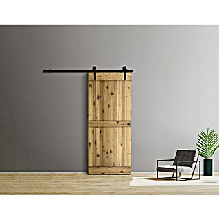 Radex Holzschiebetür Modern Rustic (95 x 210 cm, Kiefer, Farbe: Fichte Alt, Motiv: E)