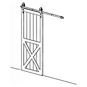 Radex Schiebetürbeschlag Izyda (200 cm, Traglast: 100 kg) | BAUHAUS