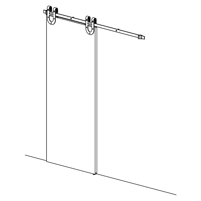 Radex Schiebetürbeschlag Temida (200 cm, Traglast: 100 kg) | BAUHAUS