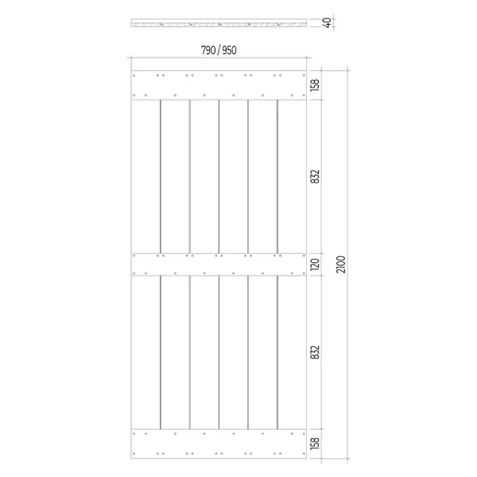 Radex Holzschiebetür Modern Rustic - 95 x 210 cm, Kiefer, Fichte Alt - Schwarzes Hintergrundbild, minimalistisch und elegant für vielseitige Designs und Präsentationen.